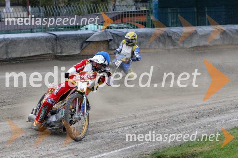 Matic Ivačič (AMD Krško), Matic Voldrih (AMTK Ljubljana)Speedway Državno prvenstvo posameznikov Slovenije in Hrvaške - 1. dirka