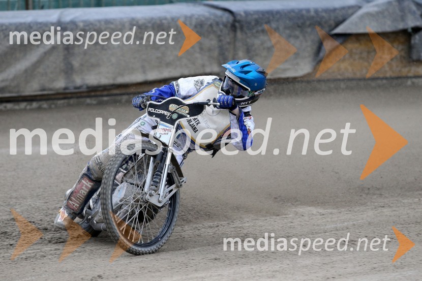 Jurica Pavlic (SK Unia, HR)Speedway Državno prvenstvo posameznikov Slovenije in Hrvaške - 1. dirka