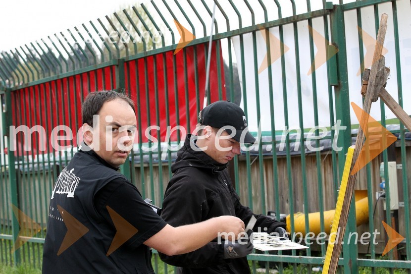 Tomaž Požrl in Gregor TomažičSpeedway Državno prvenstvo posameznikov Slovenije in Hrvaške - 1. dirka