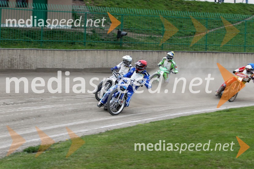 Jurica Pavlic (SK Unia, HR), Matej Žagar (AMTK Ljubljana), Maks Gregorič (AMTK Ljubljana), Matic Ivačič (AMD Krško)Speedway Državno prvenstvo posameznikov Slovenije in Hrvaške - 1. dirka