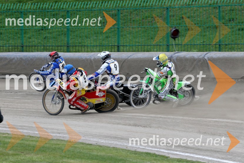 Matej Žagar (AMTK Ljubljana), Matic Ivačič (AMD Krško), Jurica Pavlic (SK Unia, HR), Maks Gregorič (AMTK Ljubljana)Speedway Državno prvenstvo posameznikov Slovenije in Hrvaške - 1. dirka