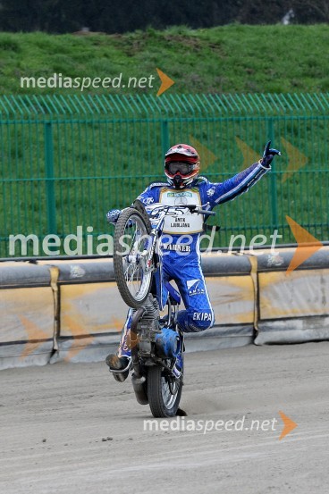 Matej Žagar (AMTK Ljubljana)Speedway Državno prvenstvo posameznikov Slovenije in Hrvaške - 1. dirka
