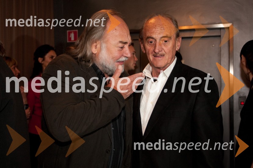 Karpo Godina, režiser in Svetozar Polič, okoljevarstvenik, znanstvenikRdeča, premiera v SNG Drama Ljubljana