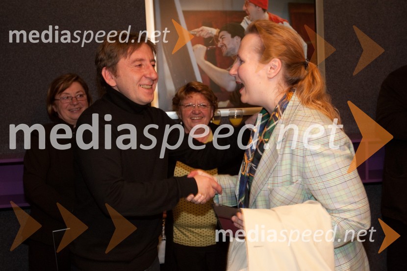 Gregor Bakovič, igralec in Marta Frelih, kostumografinjaRdeča, premiera v SNG Drama Ljubljana