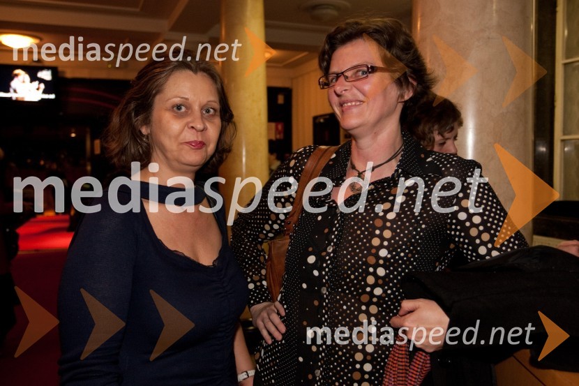 Staša Mihelčič, dramaturginja in Tea Rogelj, dramaturginjaPremiera predstave Dantonova smrt, Slovensko mladinsko gledališče