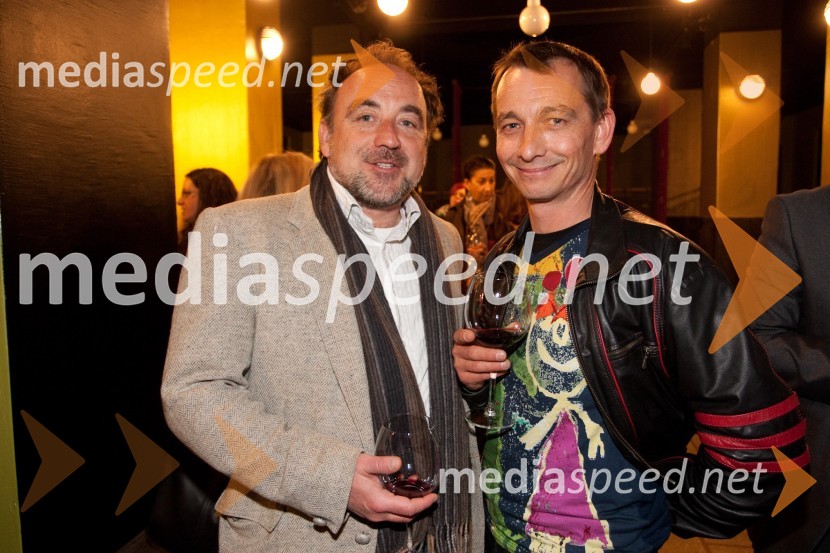 Saša Jovanovič, režiser in Dušan TeropšičPremiera predstave Dantonova smrt, Slovensko mladinsko gledališče