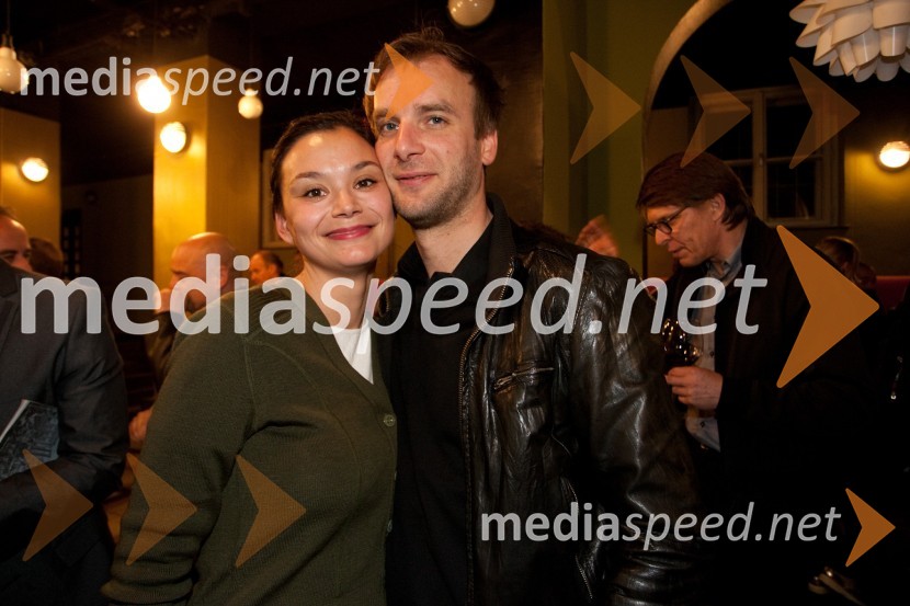 Alja Kapun, igralka in Boris Kos, igralecPremiera predstave Dantonova smrt, Slovensko mladinsko gledališče