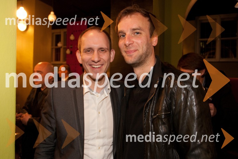 	Gregor Jagodič, odnosi z javnostjo Univerze v Ljubljani in Boris Kos, igralecPremiera predstave Dantonova smrt, Slovensko mladinsko gledališče