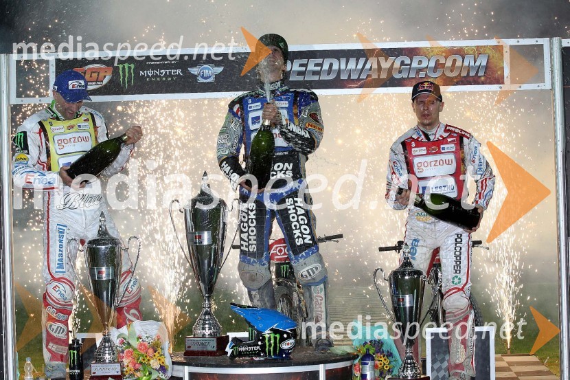 Tomasz Gollob, Chris Holder, Jaroslaw HampelSpeedway Grand Prix 2012, VN Evrope - dirka