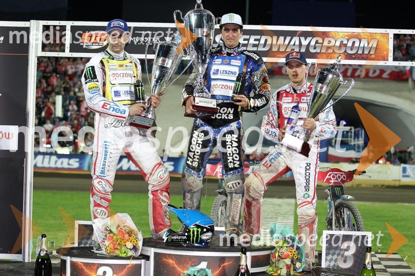 Tomasz Gollob, Chris Holder, Jaroslaw HampelSpeedway Grand Prix 2012, VN Evrope - dirka