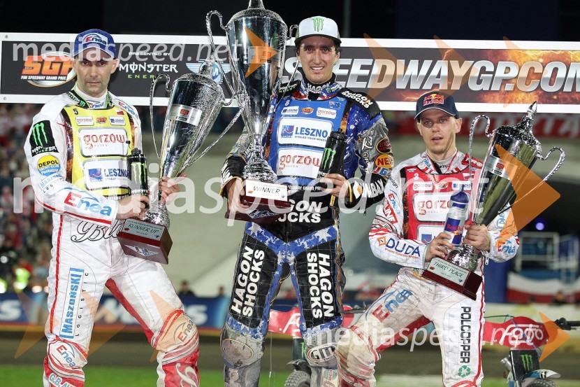 Tomasz Gollob, Chris Holder, Jaroslaw HampelSpeedway Grand Prix 2012, VN Evrope - dirka
