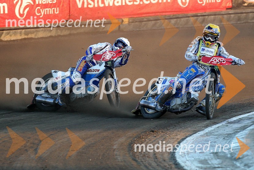 Nicki Pedersen (Danska) in Emil Sayfutdinov (Rusija)Speedway Grand Prix 2012, VN Evrope - dirka