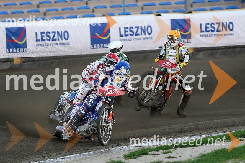 Jaroslaw Hampel (Poljska), Jason Crump (Avstralija), Przemyslaw Pawlicki (Poljska)Speedway Grand Prix 2012, VN Evrope - dirka