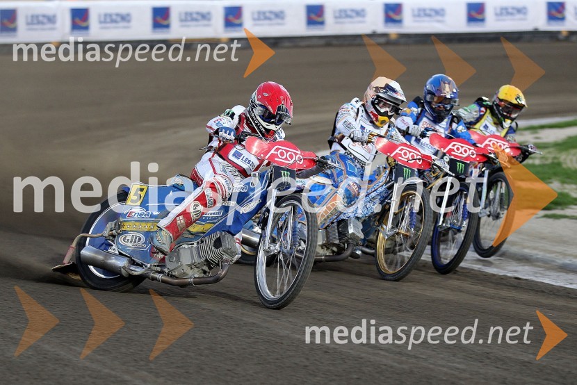 Tomasz Gollob (Poljska), Emil Sayfutdinov (Rusija), Fredrik Lindgren (Švedska), Chris Holder (Avstralija)Speedway Grand Prix 2012, VN Evrope - dirka