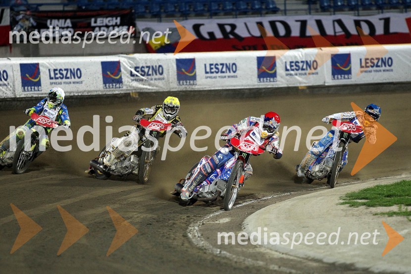 Antonio Lindbäck (Švedska), Hans Andersen (Danska), Jason Crump (Avstralija), Emil Sayfutdinov (Rusija)Speedway Grand Prix 2012, VN Evrope - dirka