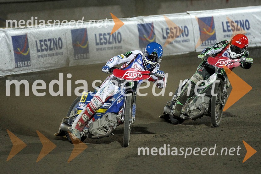 Tomasz Gollob (Poljska) in Peter Ljung (Švedska)Speedway Grand Prix 2012, VN Evrope - dirka