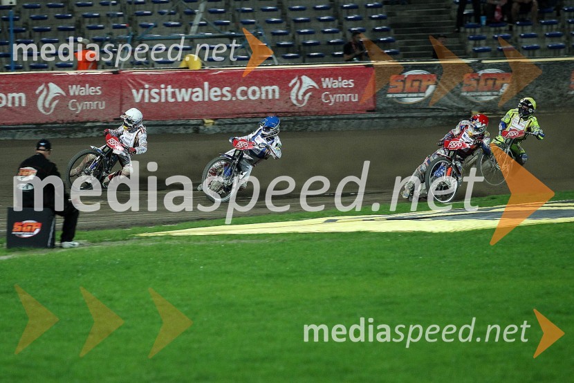 Jaroslav Hampel (Poljska), Tomasz Gollob (Poljska), Jason Crump (Avstralija), Kenneth Bjerre (Danska)Speedway Grand Prix 2012, VN Evrope - dirka