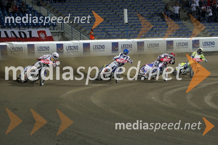 Jaroslav Hampel (Poljska), Tomasz Gollob (Poljska), Jason Crump (Avstralija), Kenneth Bjerre (Danska)Speedway Grand Prix 2012, VN Evrope - dirka