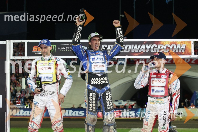 Tomasz Gollob, Chris Holder, Jaroslaw HampelSpeedway Grand Prix 2012, VN Evrope - dirka