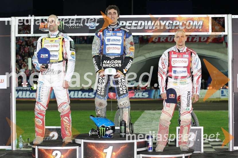 Tomasz Gollob, Chris Holder, Jaroslaw HampelSpeedway Grand Prix 2012, VN Evrope - dirka