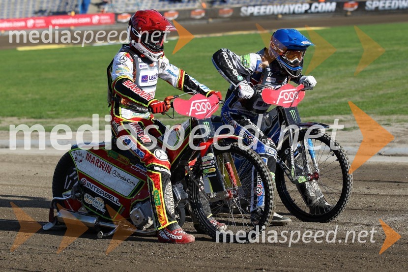 Przemyslaw Pawlicki (Poljska) in Tobiasz Musielak (Poljska)Speedway Grand Prix 2012, VN Evrope - žreb in trening