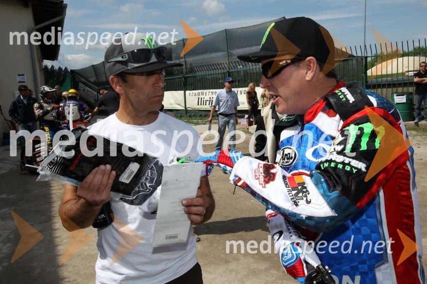 Greg Hancock (ZDA) in Billy Hamill (ZDA)Speedway World Cup 2012, kvalifikacije, 2. dirka