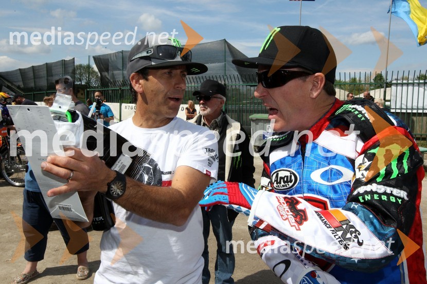 Greg Hancock (ZDA) in Billy Hamill (ZDA)Speedway World Cup 2012, kvalifikacije, 2. dirka