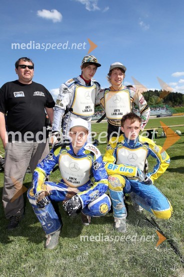 Aleksandr Lyatoshynsky, selektor reprezentance Ukrajina, Stanislav Melnychuk (UKR), Oleksandr Loktaev (UKR), Andriy Karpov (UKR), Kiril Tcukanov (UKR)Speedway World Cup 2012, kvalifikacije, 2. dirka