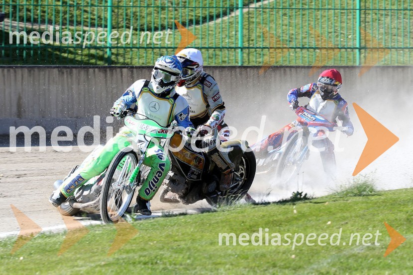 Maks Gregorič (AMTK Ljubljana), Oleksandr Loktaev (UKR), Nicolás Covatti (ITA)Speedway World Cup 2012, kvalifikacije, 2. dirka