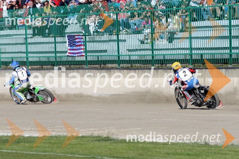 Maks Gregorič (AMTK Ljubljana), Billy Hamill (ZDA)Speedway World Cup 2012, kvalifikacije, 2. dirka