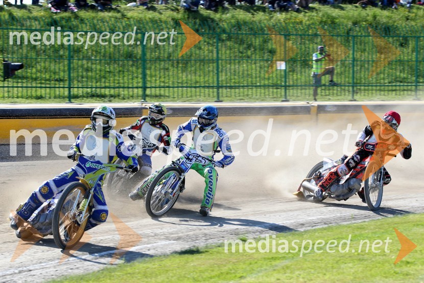 Andriy Karpov (UKR), Ryan Fisher (ZDA), Matej Žagar (AMTK Ljubljana), Nicolas Vicentin (ITA), Nicolás Covatti (ITA)Speedway World Cup 2012, kvalifikacije, 2. dirka