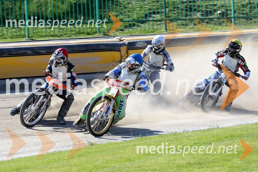 Mattia Carpanese (ITA), Matic Ivačič (AMD Krško), 	Stanislav Melnychuk (UKR), Ricky Wells (ZDA)Speedway World Cup 2012, kvalifikacije, 2. dirka