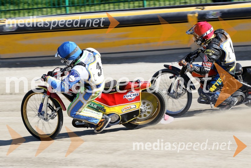 Matic Ivačič (AMD Krško), Mattia Carpanese (ITA)Speedway World Cup 2012, kvalifikacije, 2. dirka