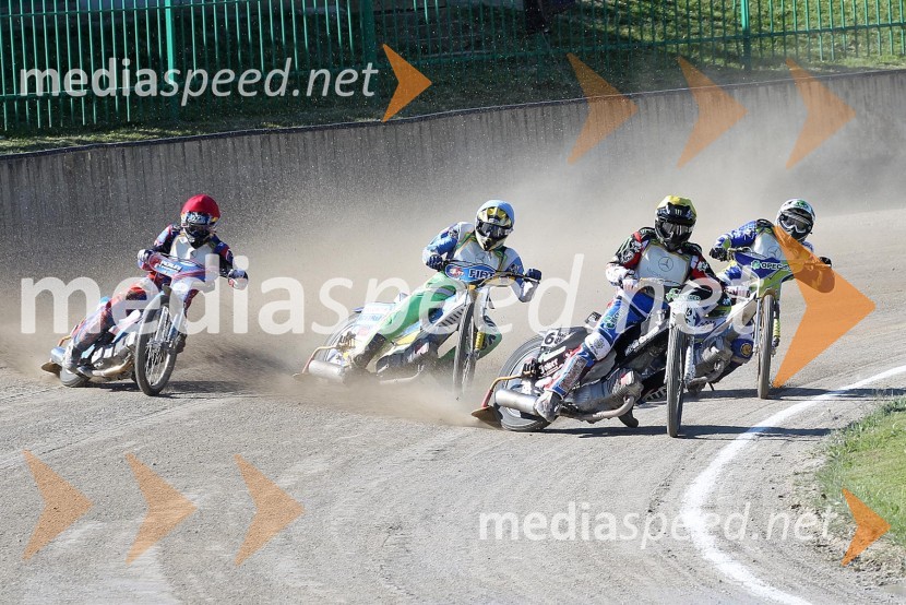 Nicolás Covatti (ITA), Matic Voldrih (AMTK Ljubljana), Ricky Wells (ZDA), Andriy Karpov (UKR)Speedway World Cup 2012, kvalifikacije, 2. dirka