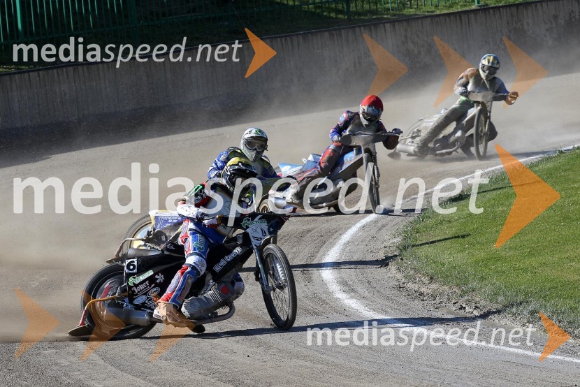 Ricky Wells (ZDA), Andriy Karpov (UKR), Nicolás Covatti (ITA), Matic Voldrih (AMTK Ljubljana)Speedway World Cup 2012, kvalifikacije, 2. dirka