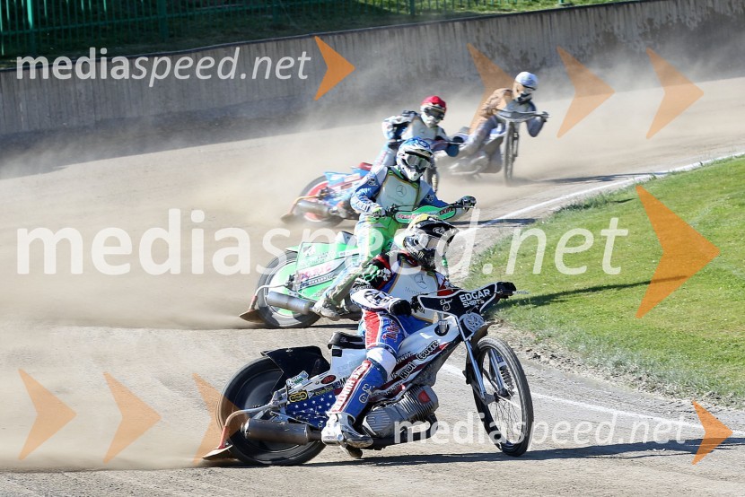Ryan Fisher (ZDA), Maks Gregorič (AMTK Ljubljana),Cristian Carrica (ITA), Stanislav Melnychuk (UKR)Speedway World Cup 2012, kvalifikacije, 2. dirka