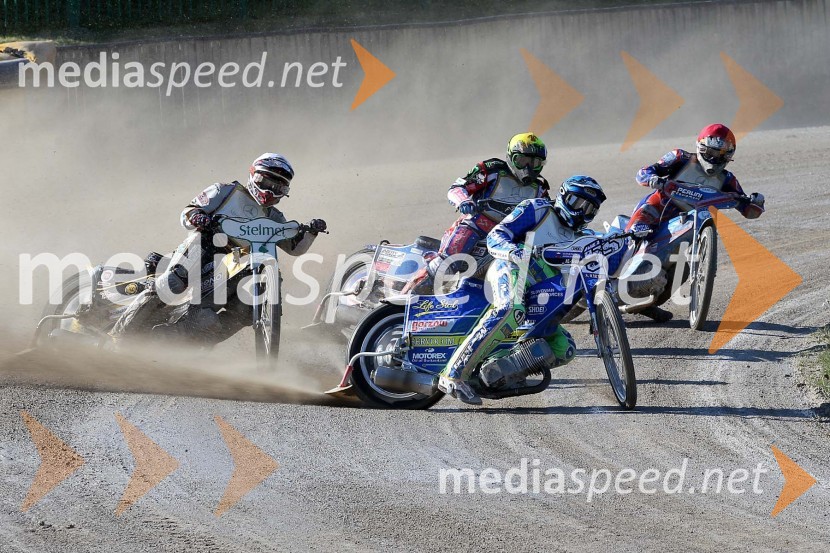 Oleksandr Loktaev (UKR), Greg Hancock (ZDA), Matej Žagar (AMTK Ljubljana), Nicolás Covatti (ITA)Speedway World Cup 2012, kvalifikacije, 2. dirka