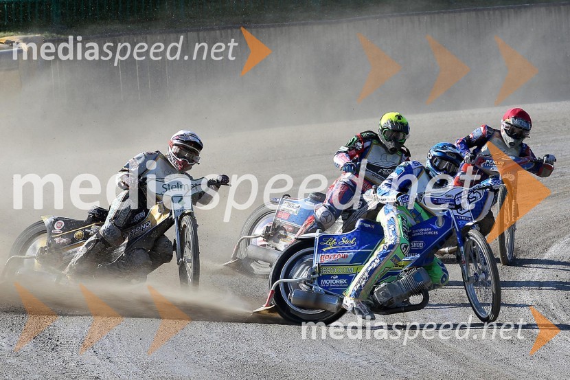 Oleksandr Loktaev (UKR), Greg Hancock (ZDA), Matej Žagar (AMTK Ljubljana), Nicolás Covatti (ITA)Speedway World Cup 2012, kvalifikacije, 2. dirka