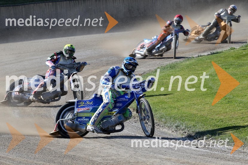 Matej Žagar (AMTK Ljubljana), Greg Hancock (ZDA), Nicolás Covatti (ITA), Oleksandr Loktaev (UKR)Speedway World Cup 2012, kvalifikacije, 2. dirka