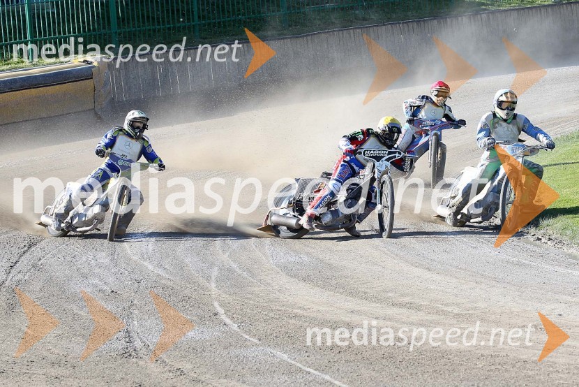 Andriy Karpov (UKR), Billy Hamill (ZDA), Matic Voldrih (AMTK Ljubljana), Cristian Carrica (ITA)Speedway World Cup 2012, kvalifikacije, 2. dirka
