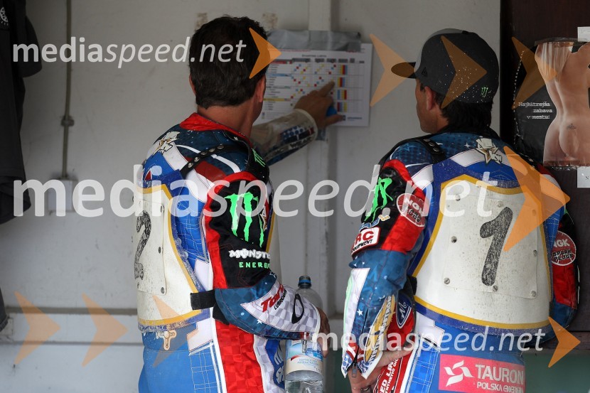 Billy Hamill (ZDA), Greg Hancock (ZDA)Speedway World Cup 2012, kvalifikacije, 2. dirka