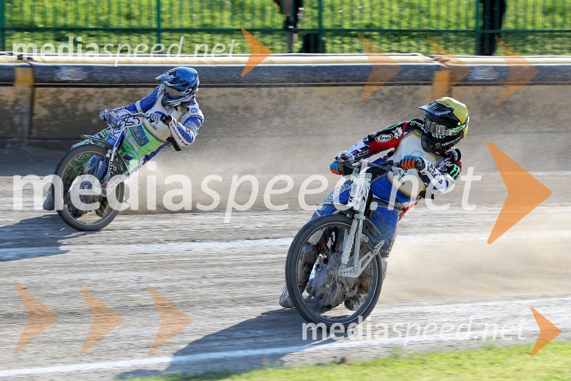 Matej Žagar (AMTK Ljubljana), Ricky Wells (ZDA)Speedway World Cup 2012, kvalifikacije, 2. dirka