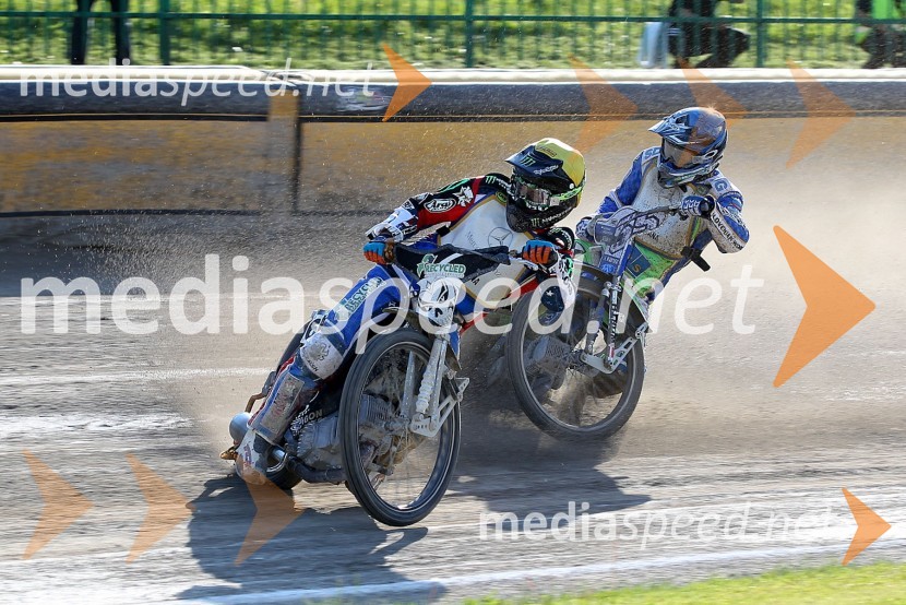 Ricky Wells (ZDA), Matej Žagar (AMTK Ljubljana)Speedway World Cup 2012, kvalifikacije, 2. dirka