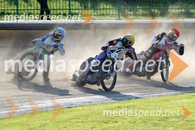 Matic Voldrih (AMTK Ljubljana), Billy Hamill (ZDA), Nicolas Vicentin (ITA)Speedway World Cup 2012, kvalifikacije, 2. dirka