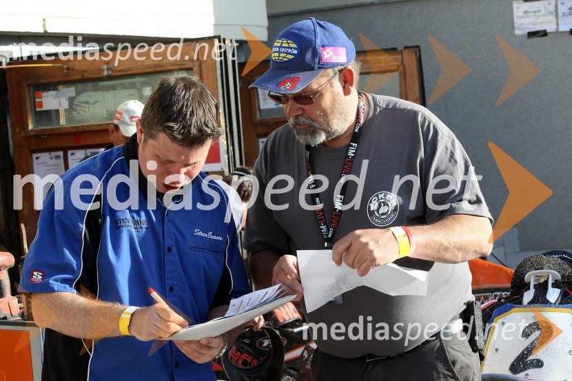 Steve Evans, Richard Child, selektor reprezentance ZDASpeedway World Cup 2012, kvalifikacije, 2. dirka