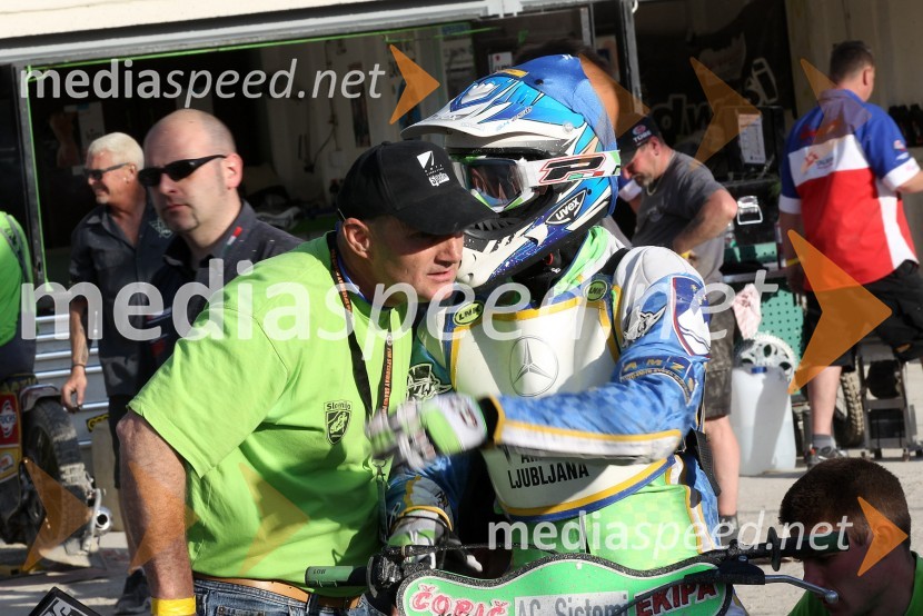 Franci Kalin, AMTK Ljubljana, selektor Slovenije, Maks Gregorič (AMTK Ljubljana)Speedway World Cup 2012, kvalifikacije, 2. dirka
