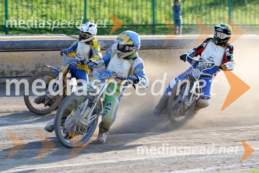 Kiril Tcukanov (UKR), Matic Voldrih (AMTK Ljubljana), Ryan Fisher (ZDA)Speedway World Cup 2012, kvalifikacije, 2. dirka