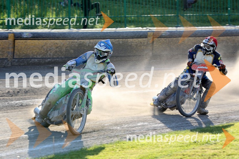 Maks Gregorič (AMTK Ljubljana), Mattia Carpanese (ITA)Speedway World Cup 2012, kvalifikacije, 2. dirka
