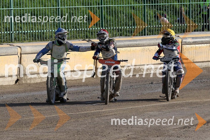 Maks Gregorič, (AMTK Ljubljana), Mattia Carpanese (ITA), Billy Hamill (ZDA)Speedway World Cup 2012, kvalifikacije, 2. dirka