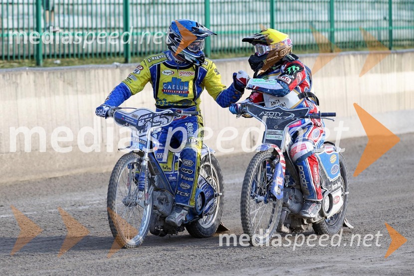 Matej Žagar (AMTK Ljubljana), Greg Hancock (ZDA)Speedway World Cup 2012, kvalifikacije, 2. dirka